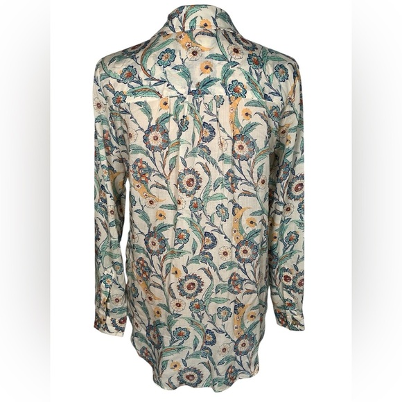 Anthropologie Pilcro The‎ Romy Relaxed Button down Blouse XXS Oversized - Picture 4 of 13